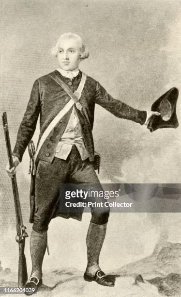General Warren, in the dress of a minute-man', 1937. Joseph Warren American physician and Patriot of Boston during early days of the American...