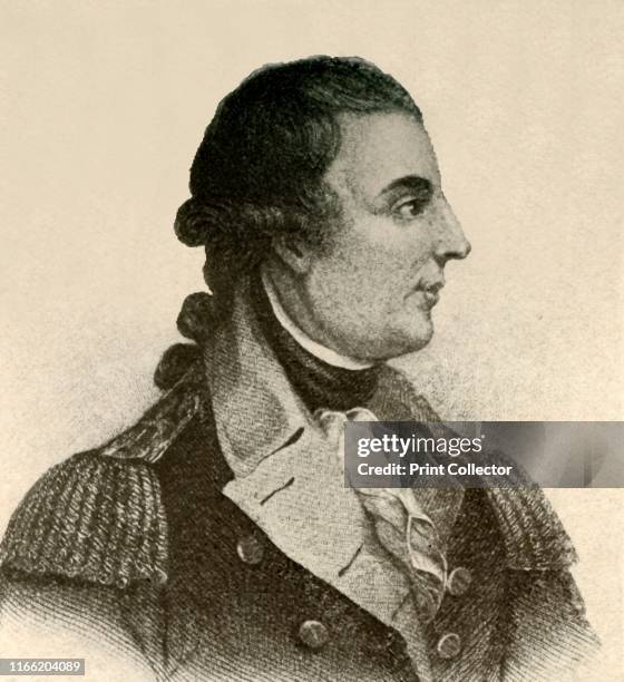 Portrait of General Montgomery, showing a black silk stock, hair in queue', circa 1770, . Richard Montgomery Irish soldier of the British Army who...