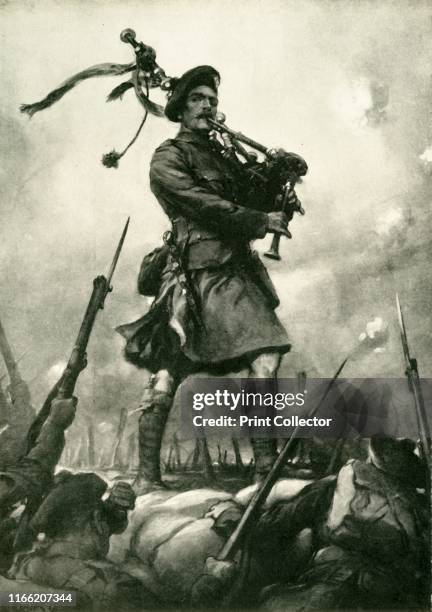 How Piper Laidlaw won the Victoria Cross on September 25, 1915', . 'Playing the 7th King's Own Scottish Borderers out of their trenches at the Battle...