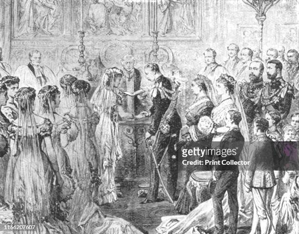 The Marriage of The Duke of Connaught with Princess Louise Margaret of Prussia, in St. Georges Chapel, Windsor, March 13, 1879', . Prince Arthur ,...