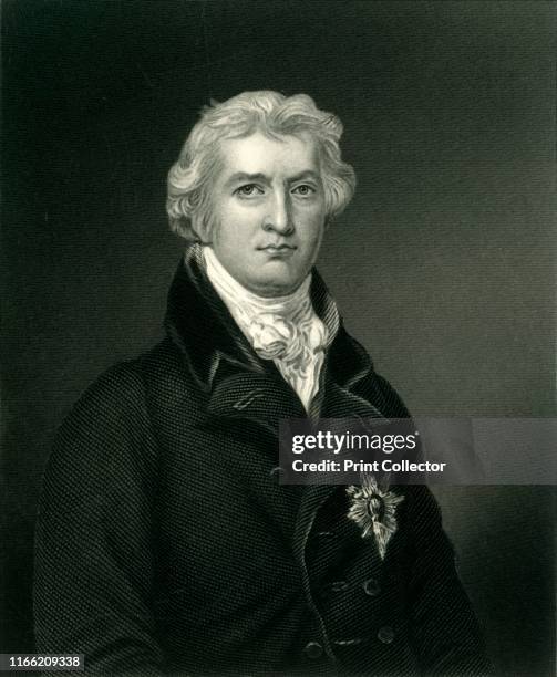 Rt. Hon. T. B. Jenkinson, Earl of Liverpool', circa 1810, . Robert Jenkinson, 2nd Earl of Liverpool , British statesman educated at Charterhouse and...