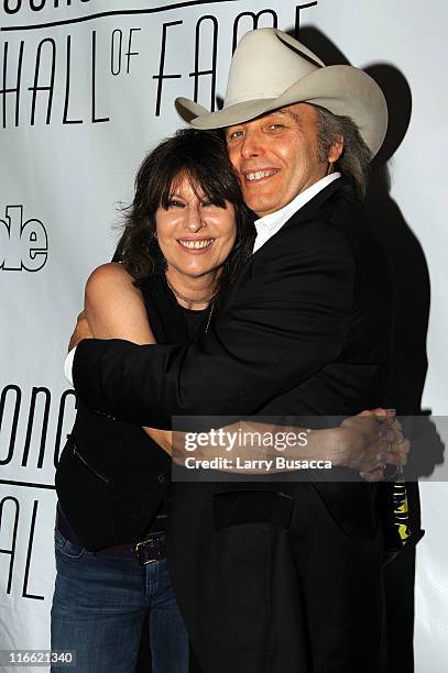 Chrissie Hynde and Dwight Yoakam attend the Songwriters Hall of Fame 42nd Annual Induction and Awards at The New York Marriott Marquis Hotel -...