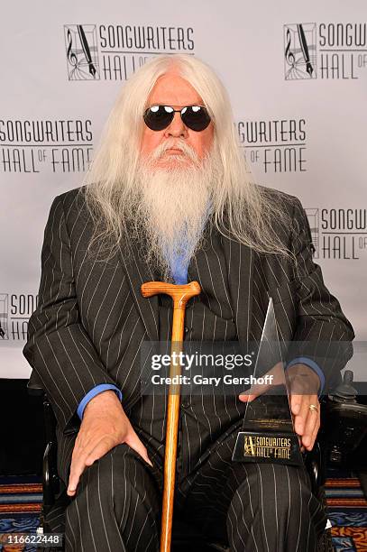 Leon Russel attends the Songwriters Hall of Fame 42nd Annual Induction and Awards at The New York Marriott Marquis Hotel - Shubert Alley on June 16,...