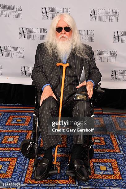 Leon Russel attends the Songwriters Hall of Fame 42nd Annual Induction and Awards at The New York Marriott Marquis Hotel - Shubert Alley on June 16,...