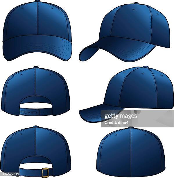 navy-kappe - baseballmütze stock-grafiken, -clipart, -cartoons und -symbole