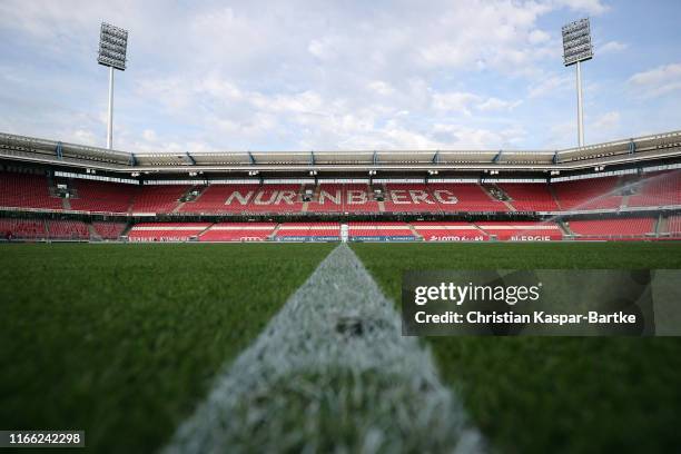 General view prior to the Second Bundesliga match between 1. FC Nuernberg and Hamburger SV at Max-Morlock-Stadion on August 05, 2019 in Nuremberg,...