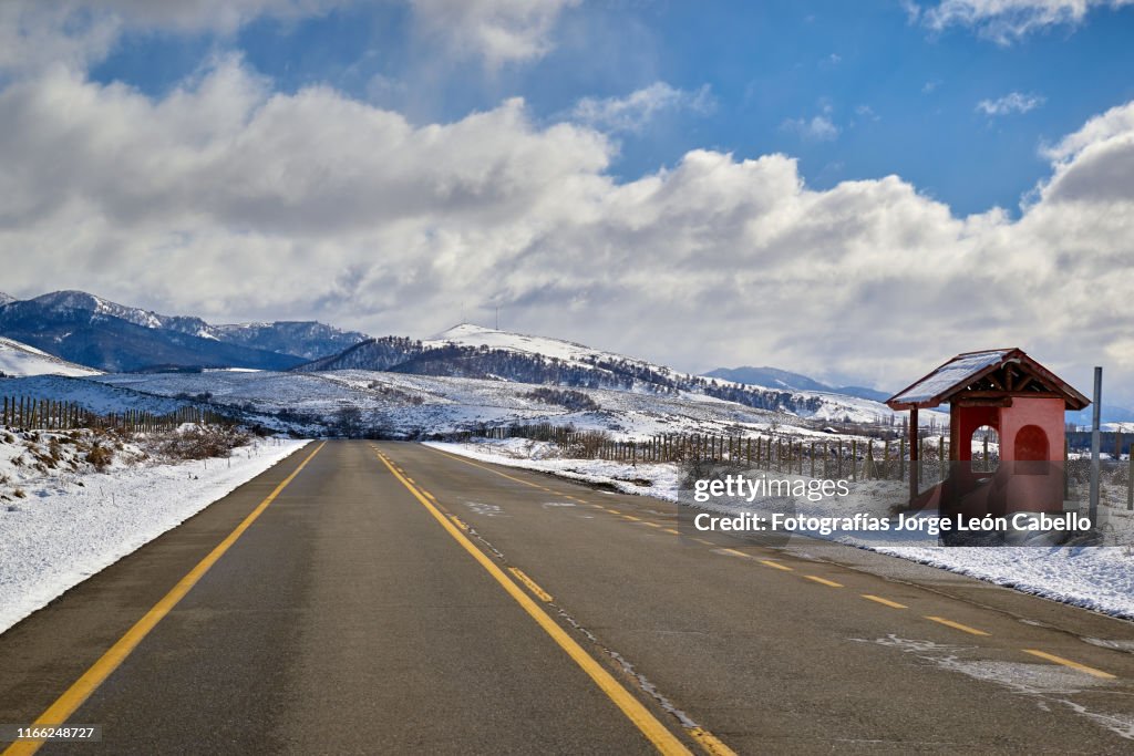 Carretera internacional proxima a paso Pino achado