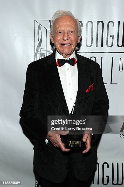 Inductee Irving Drake attends the Songwriters Hall of Fame 42nd Annual Induction and Awards at The New York Marriott Marquis Hotel - Shubert Alley on...