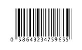 Barcode vector icon. In flat style