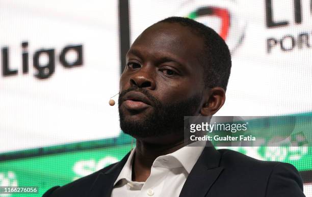 Louis Saha - CEO & Founder AxisStars talks during Day 2 of Soccerex Europe Convention at Tagus Park on September 6, 2019 in Lisbon, Portugal.