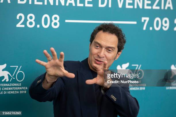 Claudio Santamaria attends the ''Tutto il mio folle amore'' Photocall during the 76th Venice Film Festival at on September 06, 2019 in Venice, Italy.