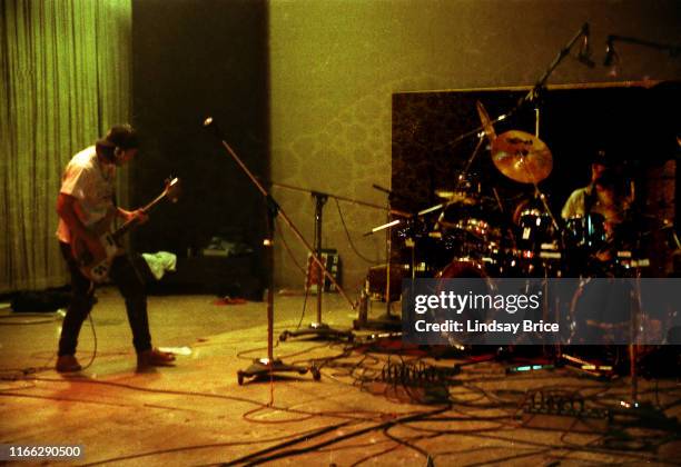 December 22: Tool bassist Paul D’Amour and drummer Danny Carey lay down a track as they record the band's initial EP at Sound City Studios in Van...