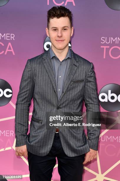 Nolan Gould attends ABC's TCA Summer Press Tour Carpet Event on August 05, 2019 in West Hollywood, California.