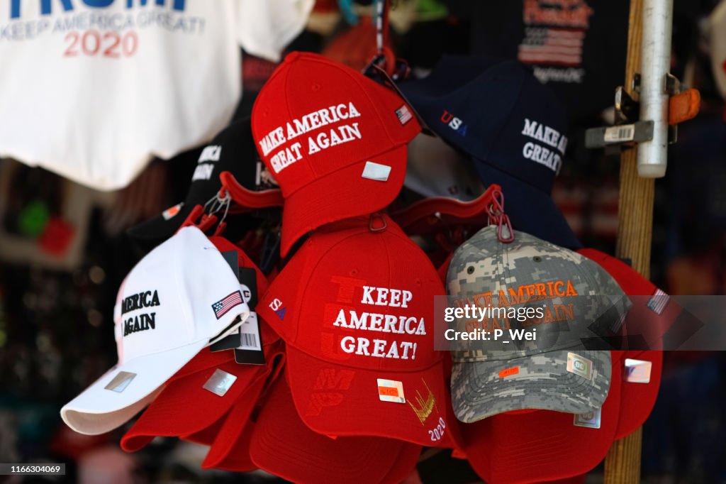 Trump MAGA hats and Reelection gear