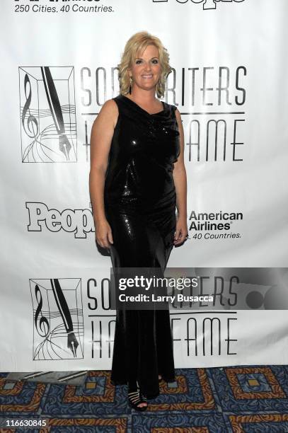 Trisha Yearwood attends the Songwriters Hall of Fame 42nd Annual Induction and Awards at The New York Marriott Marquis Hotel - Shubert Alley on June...