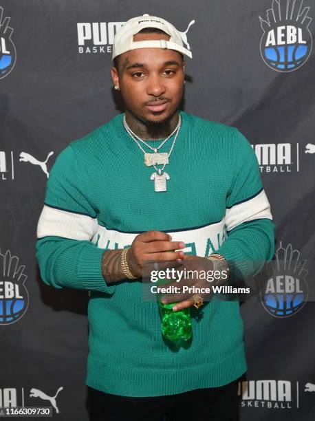 Rapper Doe Boy attends ABEL 7th annual Back to School With Lil Durk at Kipp Atlanta Collegiate on August 4, 2019 in Atlanta, Georgia.