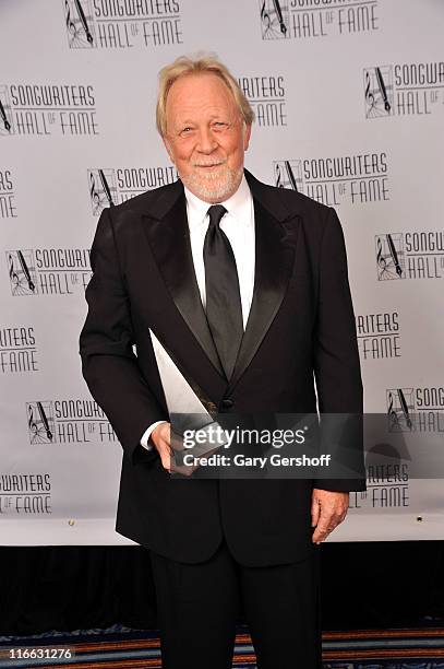 Inductee John Bettis attends the Songwriters Hall of Fame 42nd Annual Induction and Awards at The New York Marriott Marquis Hotel - Shubert Alley on...