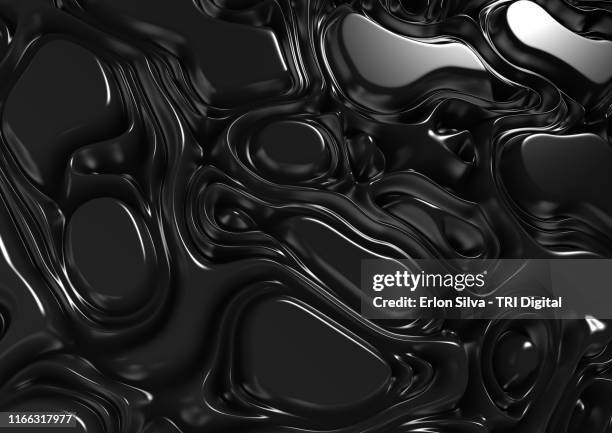 crude oil concept design for creative job background - metal surface stock-fotos und bilder