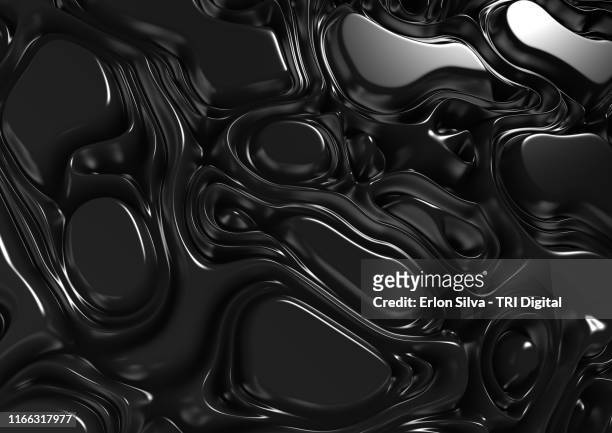 crude oil concept design for creative job background - metallic surface stock pictures, royalty-free photos & images