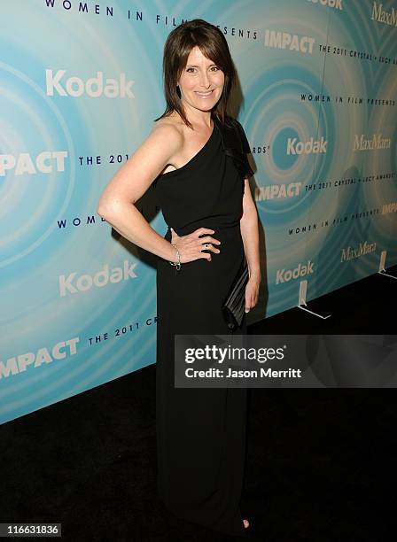 Director Pamela Fryman arrives at the 2011 Women In Film Crystal + Lucy Awards with presenting sponsor PANDORA jewelry at the Beverly Hilton Hotel on...