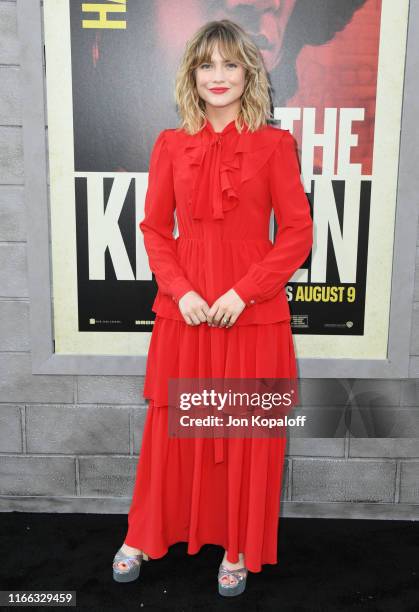 Maddie Hasson attends the Premiere Of Warner Bros Pictures' "The Kitchen" at TCL Chinese Theatre on August 05, 2019 in Hollywood, California.