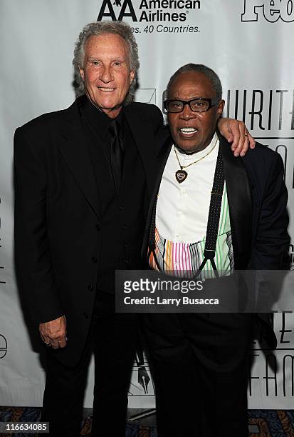 Bill Medley and Sam Moore attends the Songwriters Hall of Fame 42nd Annual Induction and Awards at The New York Marriott Marquis Hotel - Shubert...
