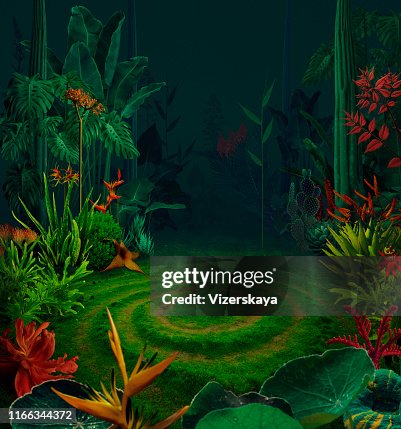 Surrealistische nacht jungle Surrealistische nacht jungle