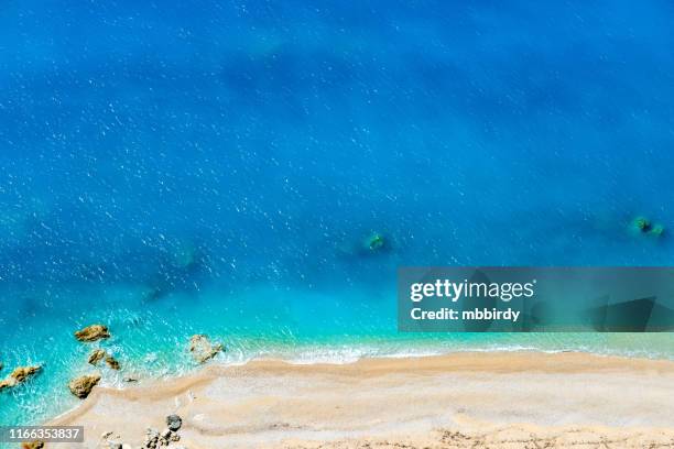 egremni beach, lefkada (levkas) island, greece - egremni beach stock pictures, royalty-free photos & images