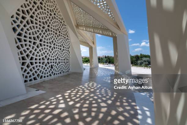 the theology mosque(ilahiyat cami) in uskudar district of istanbul, turkey - contemporary istanbul foto e immagini stock