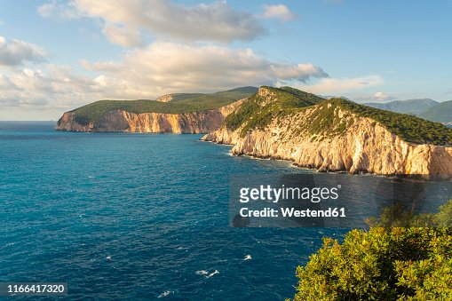 Cliffs At Cape Lefkadas Lefkada Island Greece High-Res Stock Photo ...
