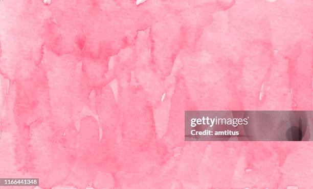 rosa bemalt grunge - watercolor on paper stock-grafiken, -clipart, -cartoons und -symbole