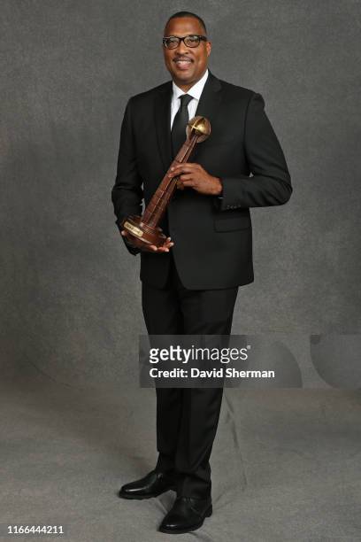 Chuck Cooper Jr. Poses for a portrait in honor of his father, Chuck Cooper, being inducted to the 2019 Basketball Hall of Fame on September 6, 2019...