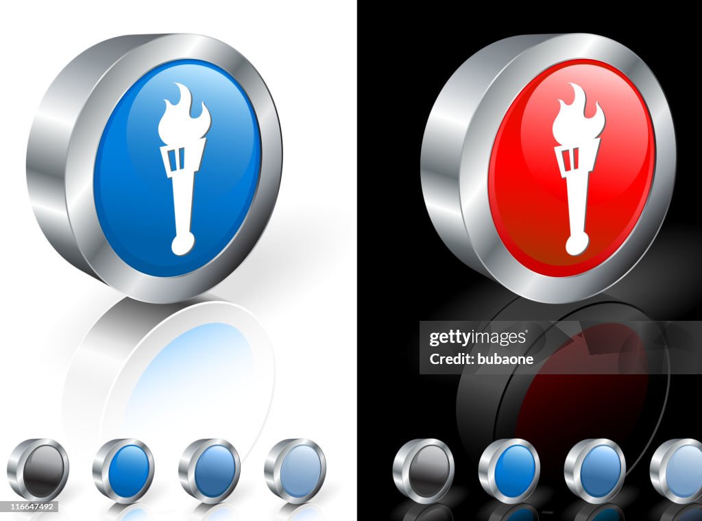 Torch 3D royalty free vector art