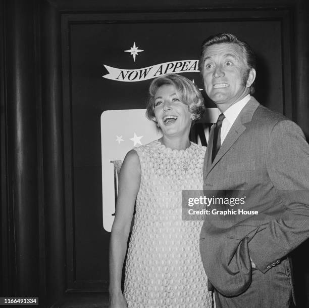 American actor Kirk Douglas with his wife Anne, circa 1970.