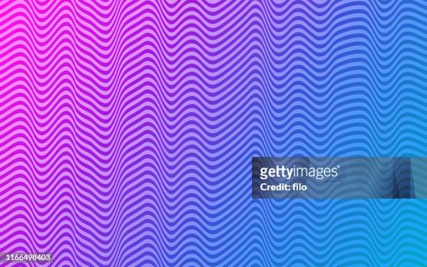 abstract waves modern pattern - magenta stock illustrations