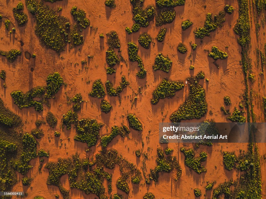 Aussie Outback Texture Drone Shot Looking Down On Outback Textures At Sunset Northern ...
