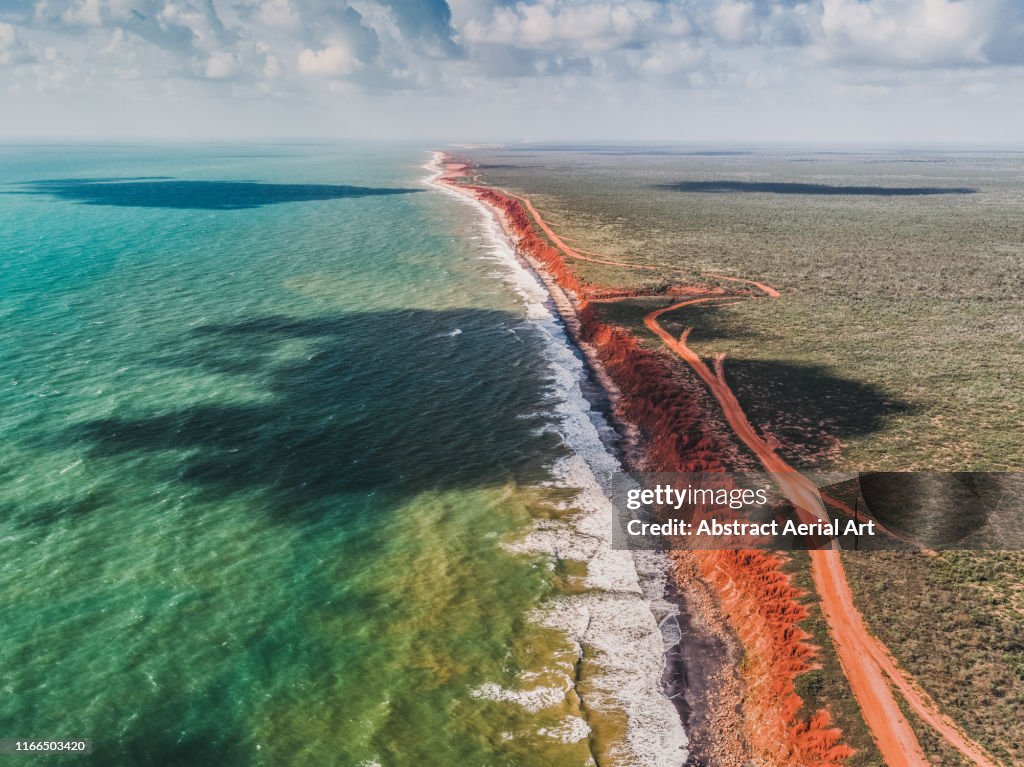 James Price Point coastline as seen from above, Western Australia