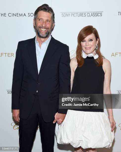 Bart Freundlich and Julianne Moore attend "After The Wedding" New York Screeningat Regal Essex on August 06, 2019 in New York City.