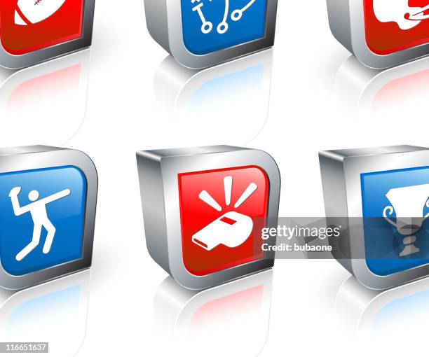 stockillustraties, clipart, cartoons en iconen met football square royalty free vector icon set - draaiboek sportevenement