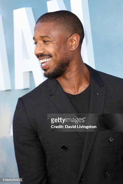 Michael B. Jordan attends the Premiere of OWN's "David Makes Man" at NeueHouse Hollywood on August 06, 2019 in Los Angeles, California.