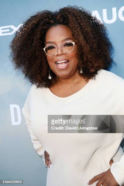 Oprah Winfrey attends the Premiere of OWN's "David Makes Man" at NeueHouse Hollywood on August 06, 2019 in Los Angeles, California.