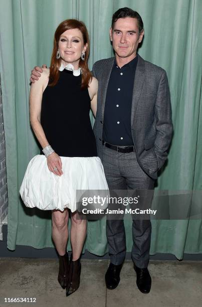 Julianne Moore and Billy Crudup attend the "After The Wedding" New York Screening After Party at Hotel 50 Bowery Rooftop on August 06, 2019 in New...