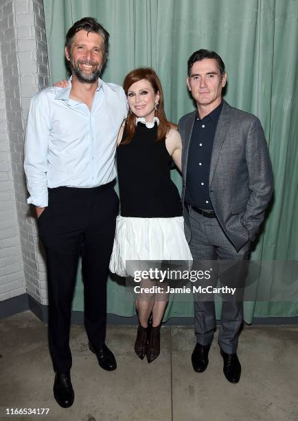 Director Bart Freundlich, Julianne Moore and Billy Crudup attend the "After The Wedding" New York Screening After Party at Hotel 50 Bowery Rooftop on...