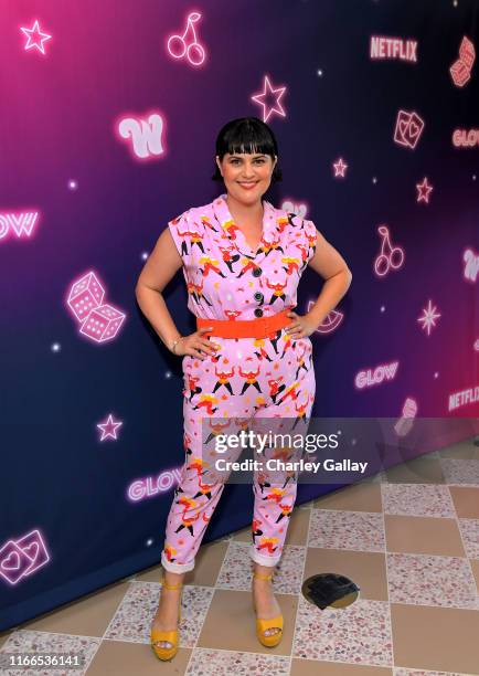 Rebekka Johnson attends the "GLOW" Season 3 Special Screening At The Wing LA at The Wing on August 06, 2019 in West Hollywood, California.