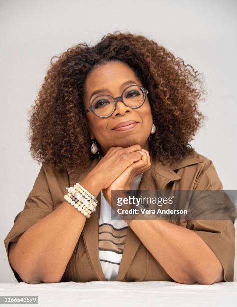 Oprah Winfrey at the "David Makes Man" Press Conference at the Four Seasons Hotel on August 06, 2019 in Beverly Hills, California.