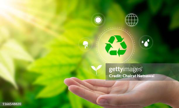 environment and ecology concept. - green energy icons stock pictures, royalty-free photos & images
