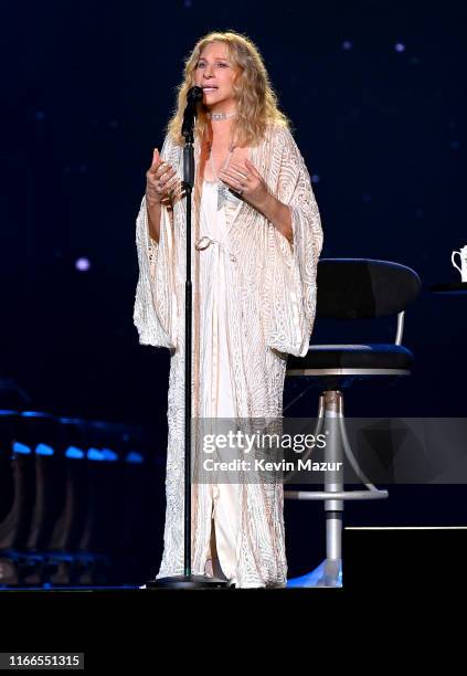 Barbra Streisand performs onstage at United Center on August 06, 2019 in Chicago, Illinois.