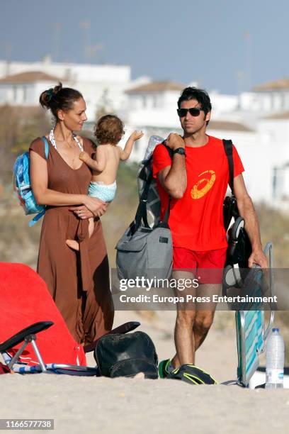 Eva Gonzalez and Cayetano Rivera are seen on July 15, 2019 in Cadiz, Spain.