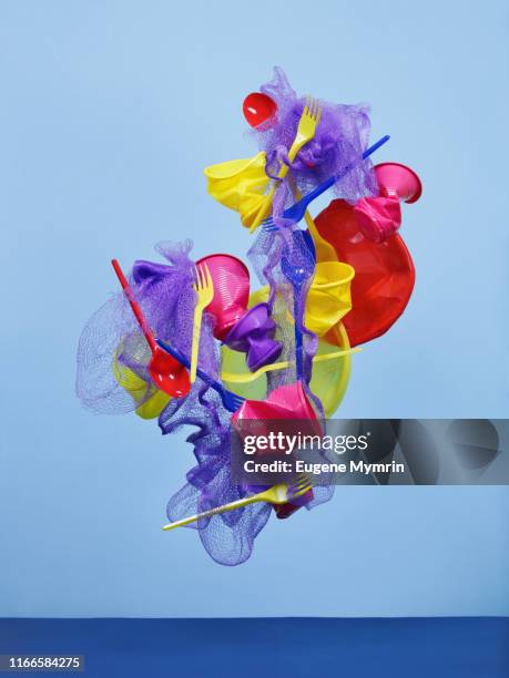 Multicolored Plastic Objects, Stockfoto