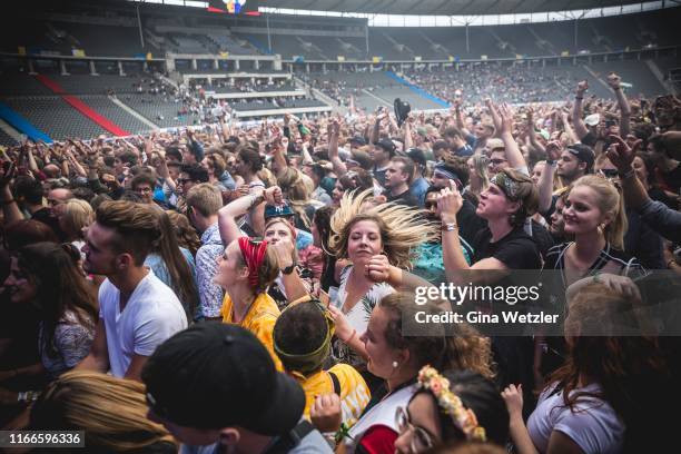 General view of the Lollapalooza festival at Olympiagelände on September 7, 2019 in Berlin, Germany.